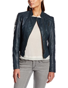 s.Oliver Damen Lederjacke im Bikerstil