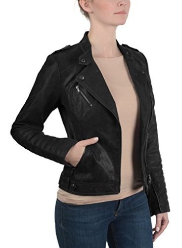DESIRES Zalla Lederjacke, Größe:L;Farbe:Black (9000) - 
