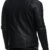 LEIF NELSON Herren Jacke Kunstleder Biker Geteppt Slim Fit Modern Freizeit Schwarz LN516 ; Grš§e L, Schwarz - 