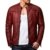 Redbridge Herren Biker Kunstleder Jacke mit gesteppten Bereichen M6037 M6028 M6013 Red bridge (M, Black) - 