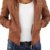 Damen Lederjacke Kunstlederjacke Leder Jacke Damenjacke Jacket Bikerjacke 09all L Nussbraun -