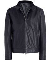 Hackett Herren Nappa Lederjacke herrington Marine M - 1