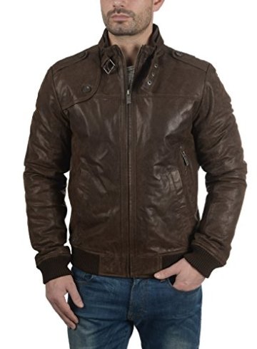SOLID Dash Lederjacke Mocca, Größen:S - 