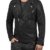 SOLID Mash Herren Lederjacke Echtleder Bikerjacke mit zahlreichen Metall-Details aus 100% Leder, Größe:L, Farbe:Black (9000) - 